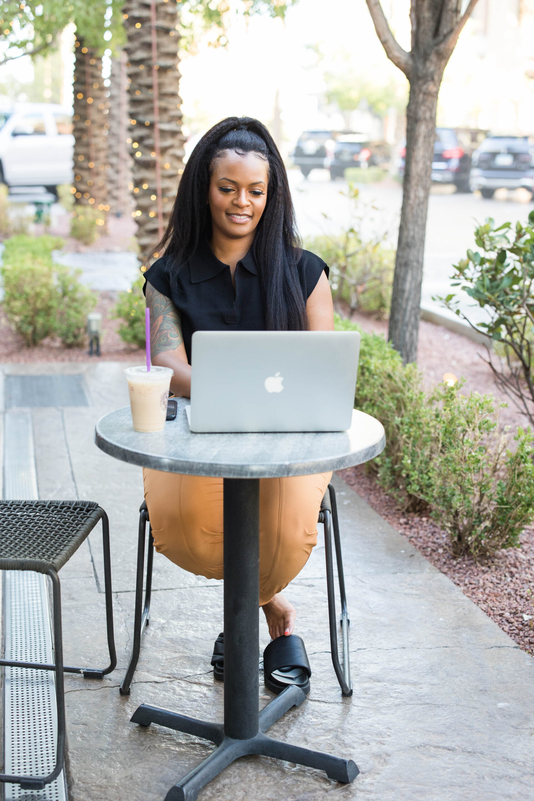 Black woman determining how to get back on track financially