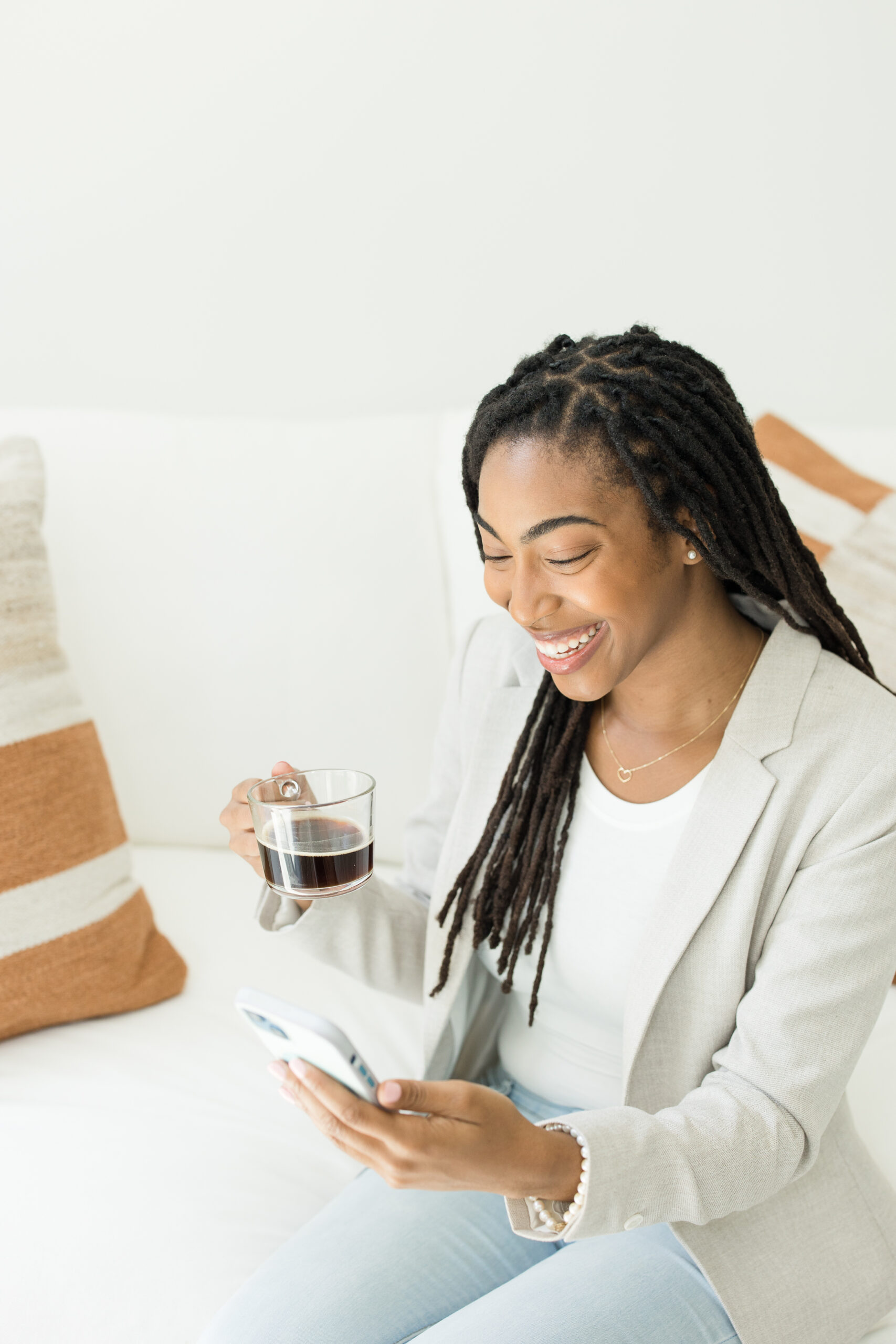Black woman embracing financial prosperity